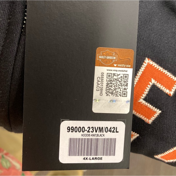 Harley-Davidson Black Iron Bond Zip-Up Hoodie Men’s Sz 4XL (99000-23VM) STITCHED - Picture 3 of 3